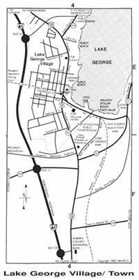 Lake George Village/ Town Map