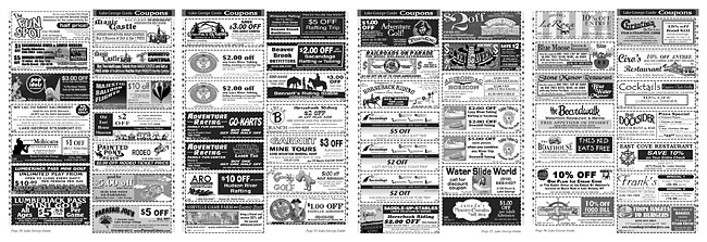 A Picture of Lake George Guide Coupons 